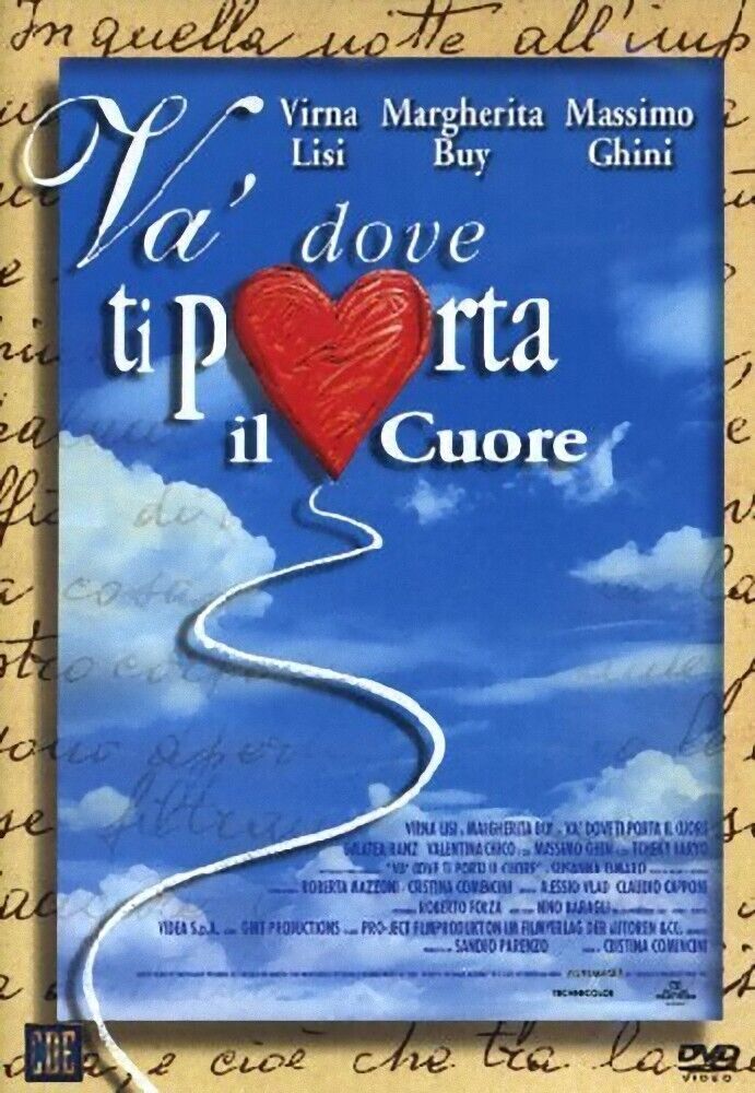 Dvd VA' DOVE TI PORTA IL CUORE Virna Lisi Massimo Ghini nuovo sigillato 1996