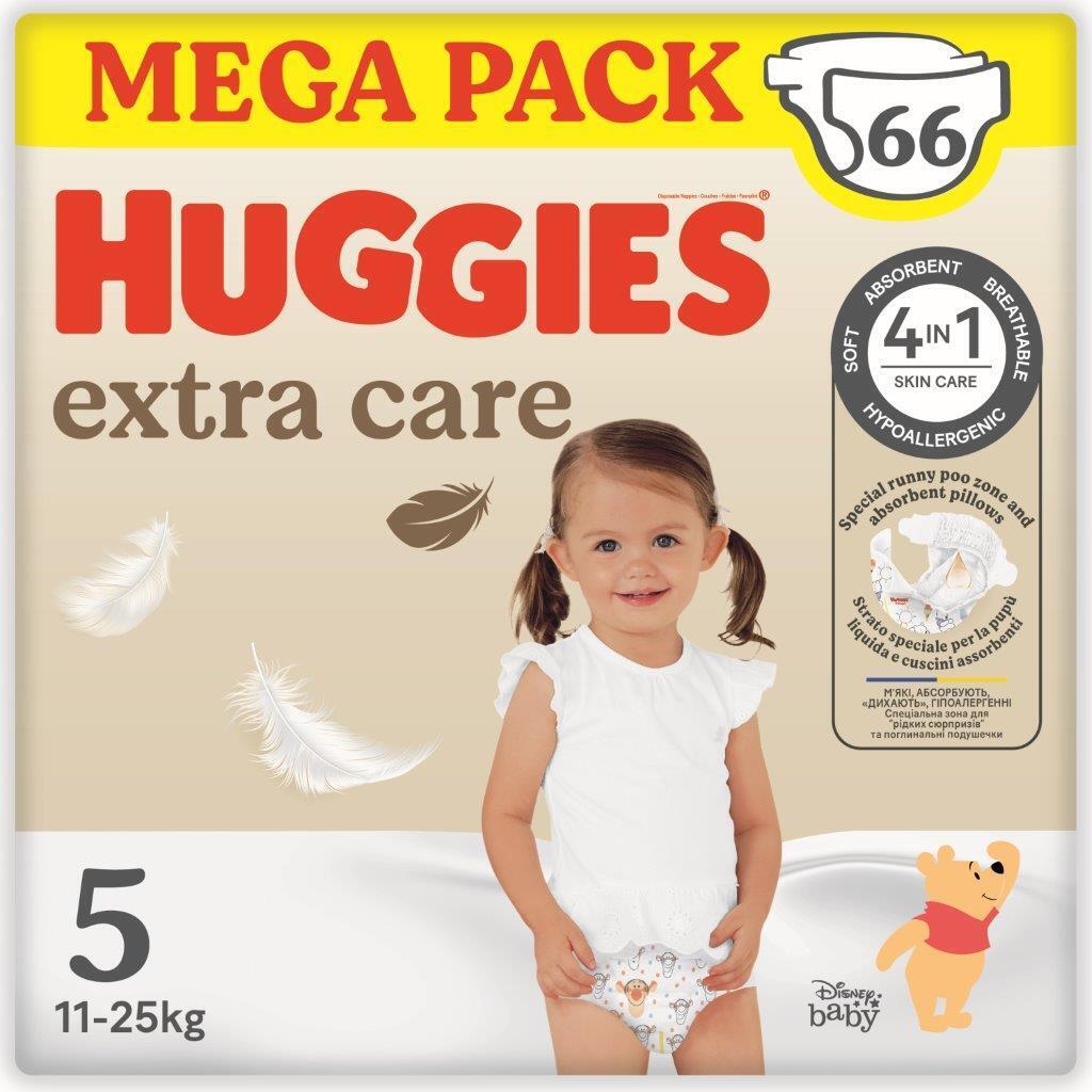 Huggies Pannolini Extra Care Taglia 5 Megapack 66 pannolini