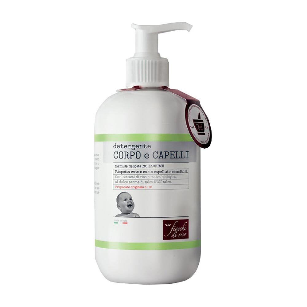 Fiocchi di Riso Talco Non Talco - Detergente Corpo e Capelli, 400ml