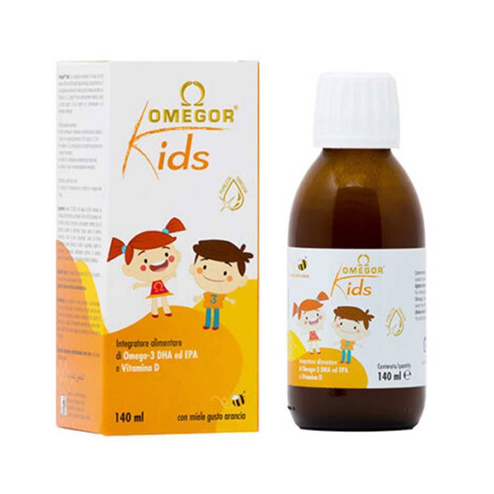 UGA Nutraceuticals Omegor Kids Sciroppo per Bambini a base di Omega-3, 140ml