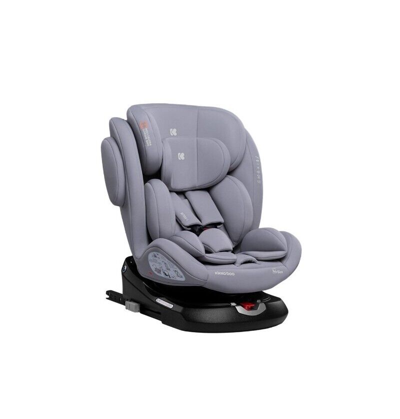 Kikka Boo Seggiolino Auto 0-36 Kg Isofix 0M - 12 Anni Light Grey i-Felix i-Size