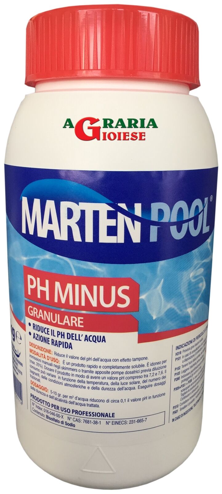 44804 CORRETTORE PH- PER PISCINE GRANULARE KG. 5