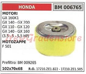 Filtro aria HONDA motore GX 160K1 140 200 110 120 motozappa F 501