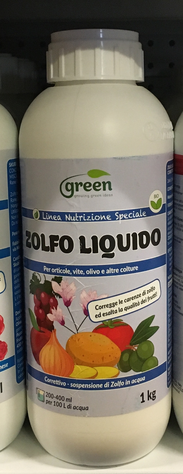 GREEN Concime correttivo in sospensione concentrata di zolfo Liquido Lt.1 BIO