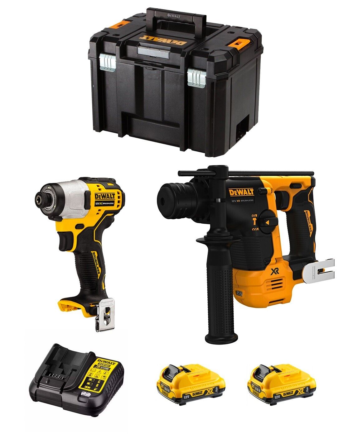 Dewalt  kit d12k202 (dch072 + dcf801 + 2 x 3,0 ah.. 8435587925347