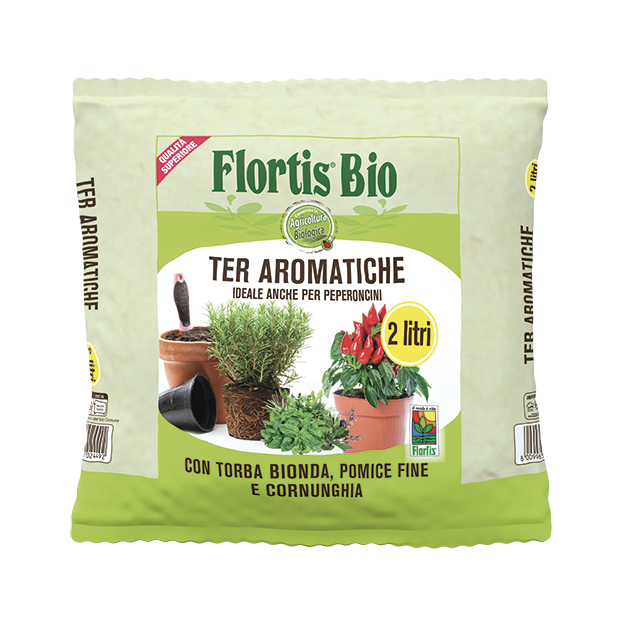 Terriccio per Piante Aromatiche 2 L Flortis