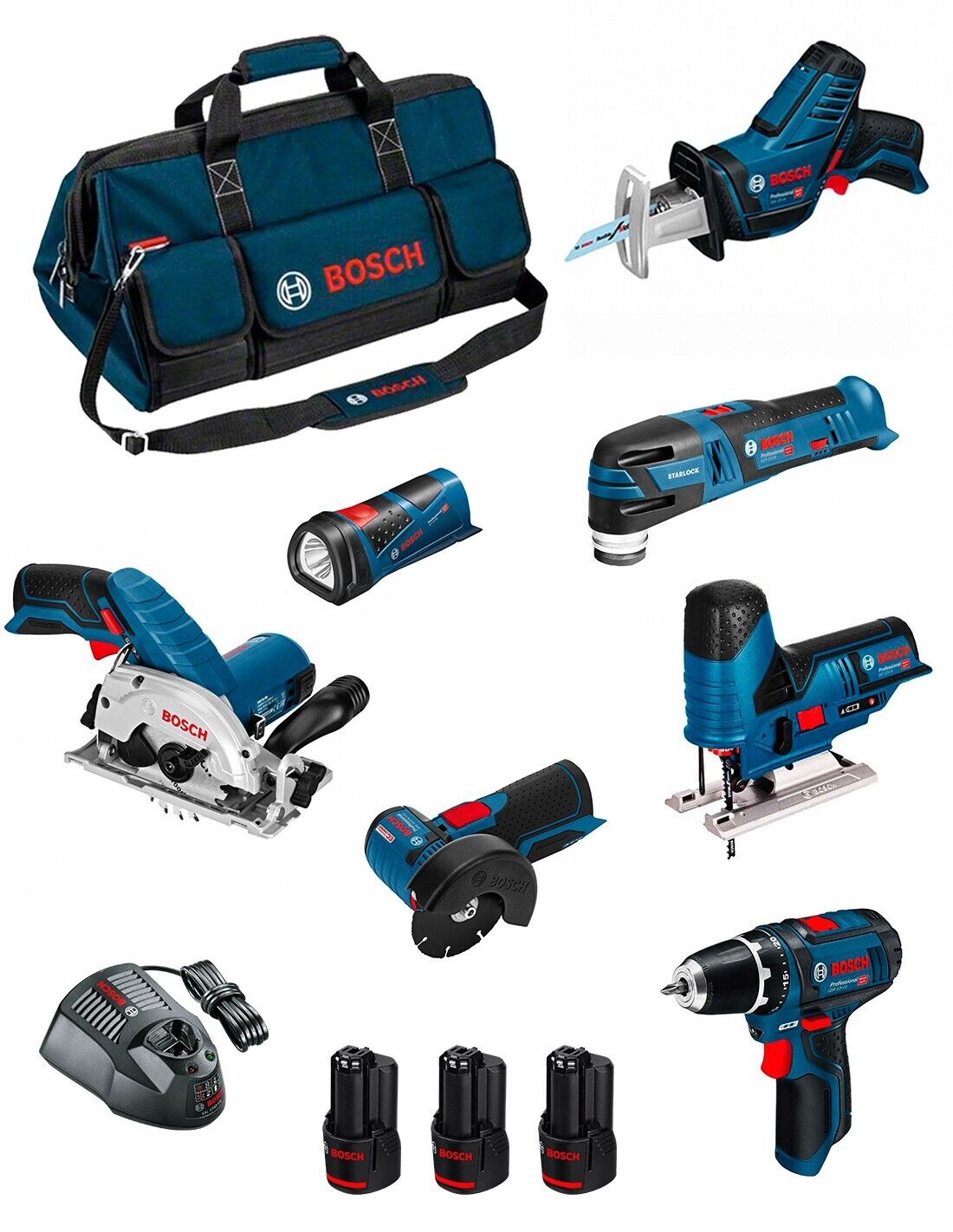 Bosch professional bosch kit bmkb7-28ad3 (gsr 12v-15+gks 12v-26+gws.. 0660989125