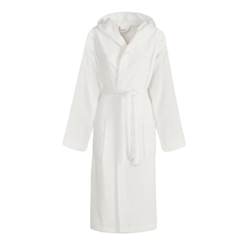 Accappatoio Uomo Donna In Microspugna 100% Cotone 260 Grammi Con Cappuccio E Tasche Journey (It, Testo, Xl, Regular, Regular, 2-Bianco)
