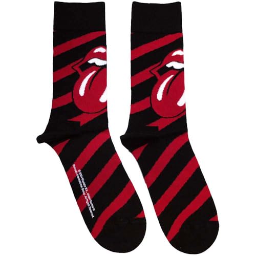 Rock Off Officially Licensed Products The Rolling Stones Stripes Ankle Calzini Size One Size