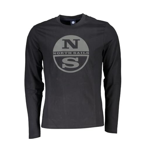 North Sails T-Shirt Maniche Lunghe Uomo Nero 2Xl