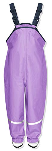 Playshoes Pantaloni Fango, Salopette Antipioggia, Sfoderati, Unisex - Bambini E Ragazzi, Lilla, 80