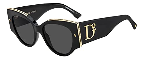 Dsquared D2 0032/S Sunglasses, 2M2/Ir Black Gold, 54 Unisex