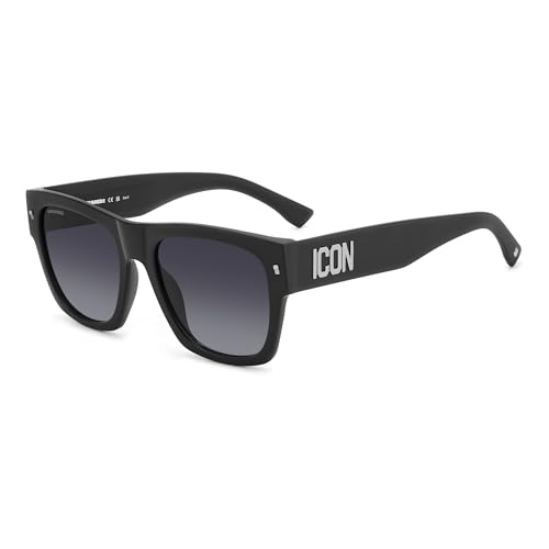 Dsquared2 Icon 0004/S Occhiali Da Sole, Matte Black Palladium, 55 Uomo