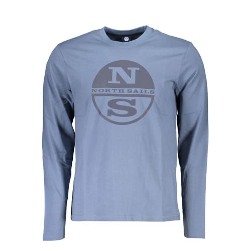 North Sails T-Shirt Maniche Lunghe Uomo Blu 2Xl