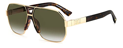 Dsquared D2 0028/S Sunglasses, 06J/9K Gold Havana, 63 Unisex