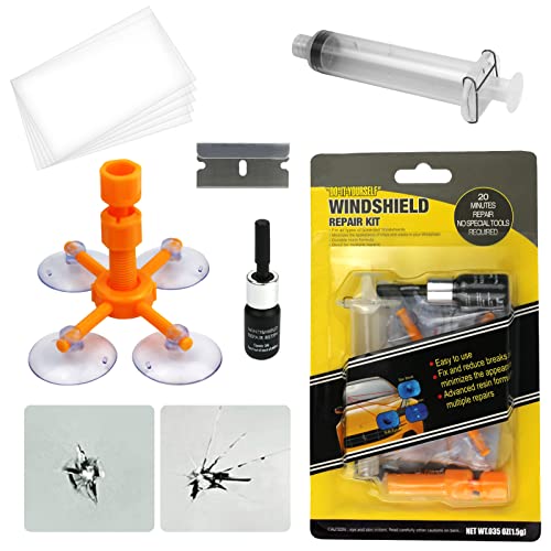 Kit Riparazione Parabrezza Auto,Kit Riparazione Vetro Auto Con Riparazione Resina E Siringhe A Pressione,Kit Riparazione Parabrezza Per Riparare Le In