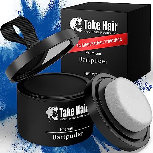 Take Hair Tintura Per Barba I 100% Impermeabile I 4 G Polvere Per Barba Più Piena, Tintura Per Barba, Copertura Grigia, Addensante Per La Barba (Polve