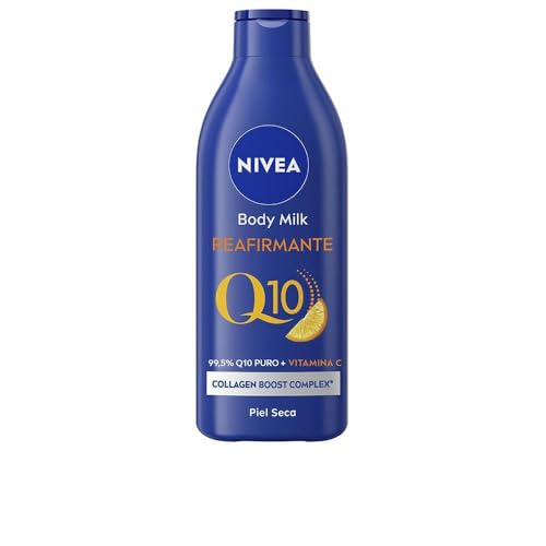 Nivea Q10 Body Milk Rassodante (1 X 400 Ml), Crema Idratante Per Il Corpo Per La Pelle Secca, Crema Rassodante Per Il Corpo Con Collagen Boost Complex