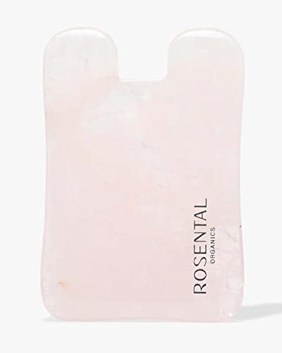 Rosental Organics Gua Sha In Quarzo Rosa Di Alta Qualità, 100% Naturale E Realizzato A Mano, Massaggio Viso, Anti-Invecchiamento, Strumento Di Solleva