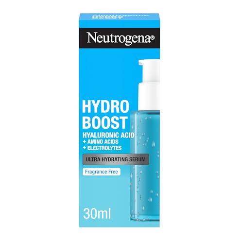 Neutrogena Hydro Boost Siero Ultra Idratante, Siero Idratante Viso Leggero E Ad Assorbimento Rapido, Siero Viso Acido Ialuronico Per Una Pelle Luminos