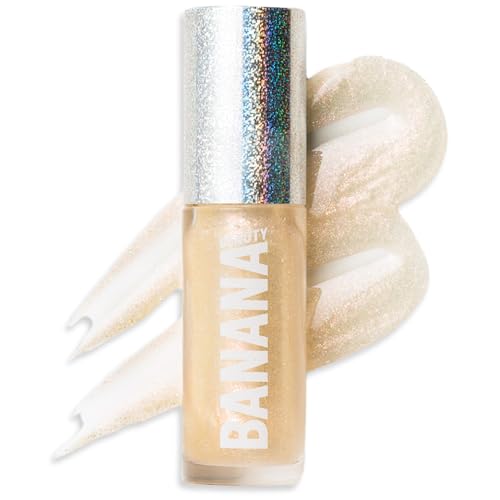 Banana Beauty 3D Glitter Lip Gloss Disco Bomb – Rimpolpante Labbra Dall'Aspetto Succoso – Formula Non Appiccicosa – Lucidalabbra Con Olio Di Frutto De