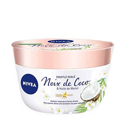 Nivea - Crema All’Olio Soffiato Perlato Con Vasetto Di Noce Di Cocco/Olio Di Monoï 200 Ml