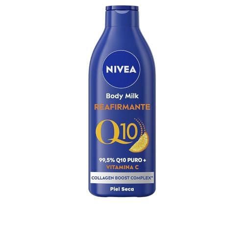 Nivea Q10 Body Milk Rassodante (1 X 250 Ml), Crema Idratante Per Il Corpo Per La Pelle Secca, Crema Rassodante Per Il Corpo Con Collagen Boost Complex