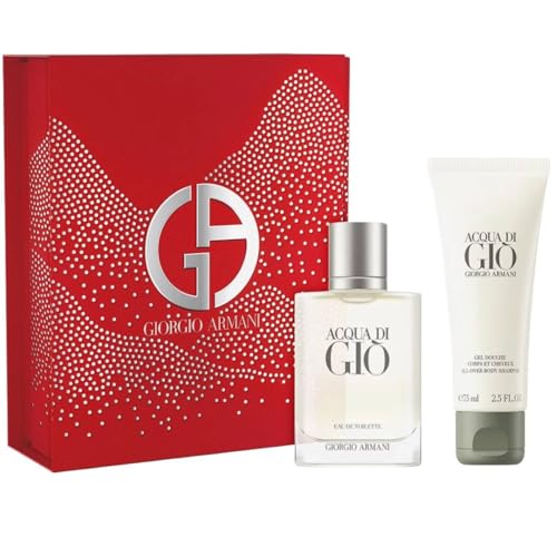 Giorgio Armani Acqua Di Gio Confezione Regalo Uomo Profumo Eau De Toilette 50 Ml E Shampoo Doccia 75 Ml