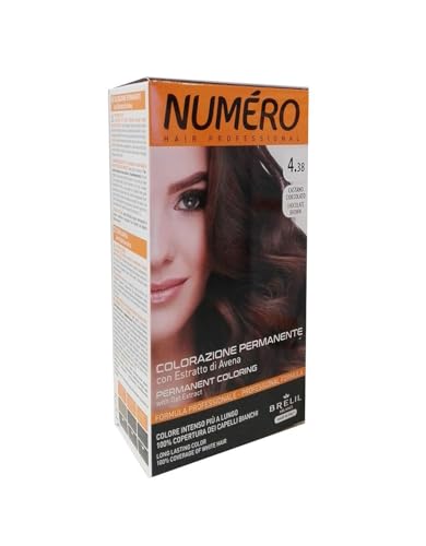 Tinta Numero Brelil 4.38 Castano Cioccolato