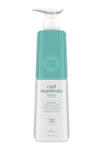 Nishlady Curl Manifesto Clarifying Shampoo 503 Ml | Shampoo Senza Solfati | Shampoo Disciplinato Per Capelli Ricci