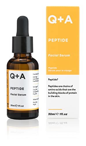 Q+A Peptide Siero Viso Un Potente Siero Anti-Invecchiamento Peptide Viso Per Rivitalizzare La Pelle. 30 Ml