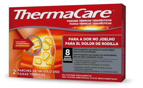 Thermacare Knee - Therapeutic Thermal Patches For Knee Pain - Up To 8 Hours Of Prolonged Pain Relief - Contains No Drugs - 2 Patches