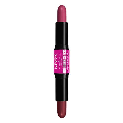 Nyx Professional Makeup Blush A Doppia Punta, Arricchito Con Acido Ialuronico Idratante, Texture Facilmente Sfumabile, Formula Vegana, Wonder Stick, D