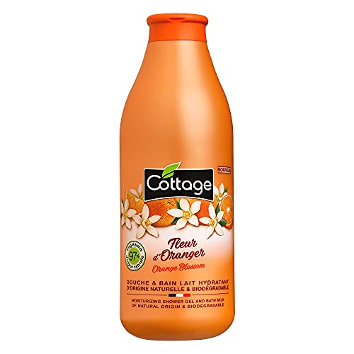 Cottage Gel Doccia E Bagno Latte Idratante 97% Di Ingredienti Di Origine Naturale, 750 Ml, Prodotto In Francia