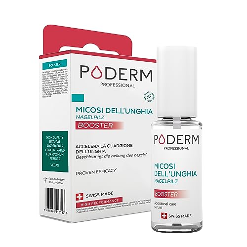 Poderm Micosi Unghia Piede Complement Booster -Trattamento Micosi Unghie Piedi – Dimezza Durata Trattamento – Non Utilizzare Solo – Prodotto In Svizze