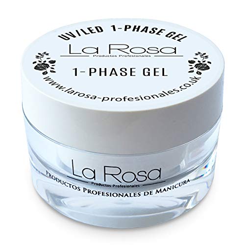 La Rosa Productos Profesionales Builder Gel Per Unghie Uv/Led - Flessibile E Moderatamente Spesso, Molto Buono Proprietà Adesive - Rosa Latteo, Color