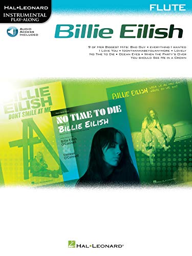 Billie Eilish Instrumental Play-Along Book/Online Audio For Flute: Instrumental Play-Along Pack