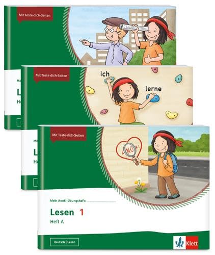 Mein Anoki-Übungsheft - Paket Lesen 1: 3 Hefte Im Paket: Lesen Heft A | Lesen Heft B| Lesen Heft C Klasse 1