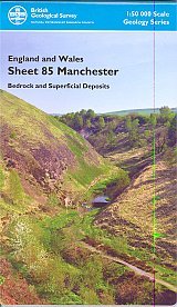 Manchester Sheet 85 (Bedrock & Superficial Deposits) 1:50 000 Scale Geology Map Sheet 85 (England And Wales)