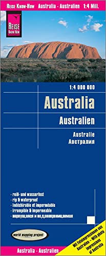 Reise Know-How Landkarte Australien 1 : 4.000.000: Reiß- Und Wasserfest (World Mapping Project)