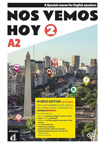 Nos Vemos Hoy 2 - Edición Híbrida - Edición Inglesa - Libro Del Estudiante. A2