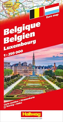 Belgique Luxembourg 1;250 000: Mit Luxemburg. Inkl. Stadtpläne, Ortsverzeichnis Und Reiseinformationen