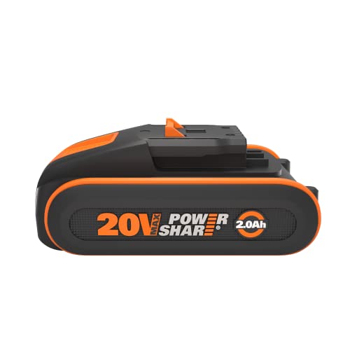 Worx Batteria Agli Ioni Di Litio Powershare Wa3639 20V 2.0Ah Con Indicatore Di Carica E Protezione Da Sovraccarico
