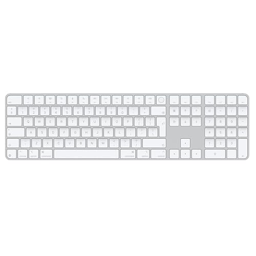 Apple Magic Keyboard Con Touch Id E Tastierino Numerico Per Mac Con Chip Apple - Inglese Internazionale - Tasti Bianchi 