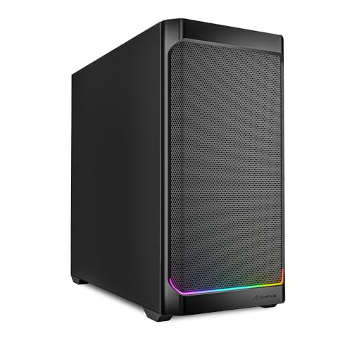 Sharkoon Mk4 Rgb Strip Black, Custodia Per Pc Matx