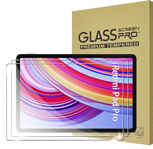 Fdhyfgdy 2 Pezzi Pellicole Protettive Per Xiaomi Redmi Pad Pro 4G/5G /Poco Pad Vetro Temperato, Antigraffio, Senza Bolle, Durezza 9H, Proteggi Schermo