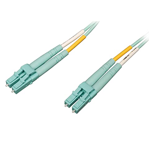 Eaton Duplex Multimode 50/125 Om4 Lszh Fiber Optic Patch Cable, Connettori Lc/Lc, Velocità Fino A 100 Gigabit, Lszh Aqua, 6 Piedi / 2 Metri (N820-02M-