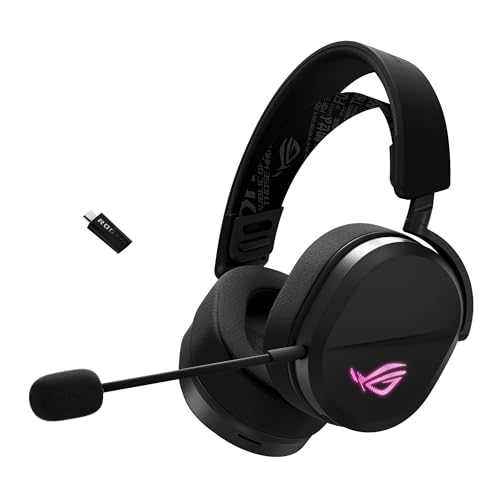 Asus Rog Pelta, Cuffie Da Gaming Senza Fili, Connessione 2.4Ghz E Bluetooth, Audio Ampio, Autentico E Preciso, Driver Placcati In Titanio Da 50Mm, Per