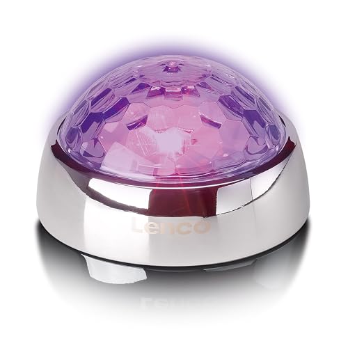 Lenco Tta-080Si – Peso Del Disco – Peso Del Cuscinetto – Stabilizzatore Giradischi Con Effetti Di Luce Rgb – 250 G – Con Effetto Sfera Da Discoteca – 