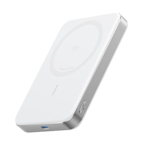 Anker Maggo Power Bank, Batteria Magnetica Da 10.000Mah, Portatile E Ultra-Sottile, Compatibile Con Magsafe Ultra-Rapido, Certificato Qi2 Da 15W, Desi